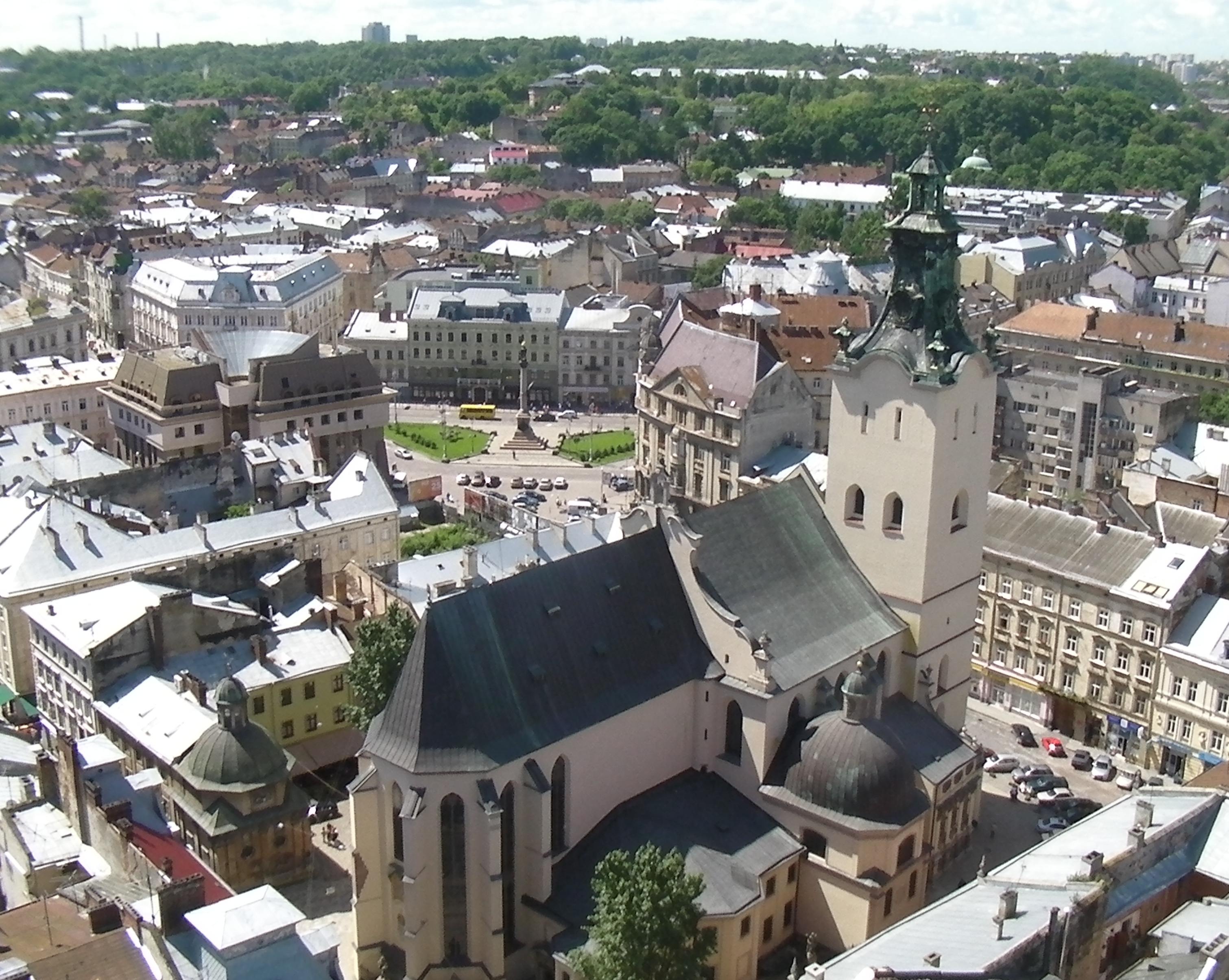 Overlooking Latin Cathedral in Lviv
