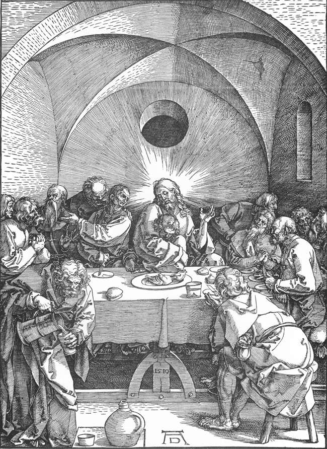 ”Остання Вечеря”- гравюра на дереві 1510 – Музей графічного мистецтва Альбертіна, Відень