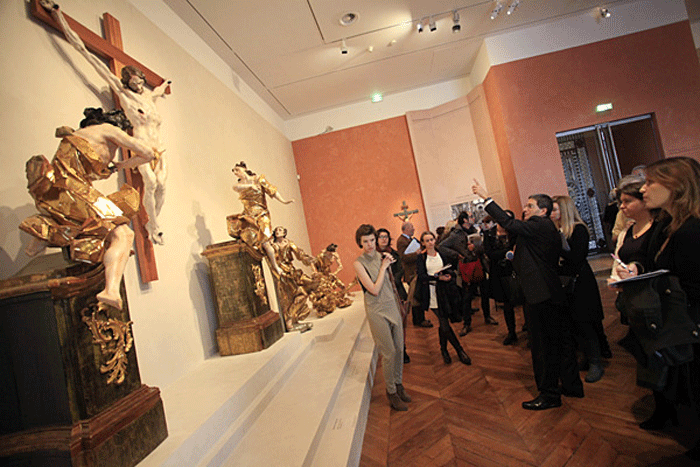 Фрагмент виставки робіт І. Пінзеля у Луврі.