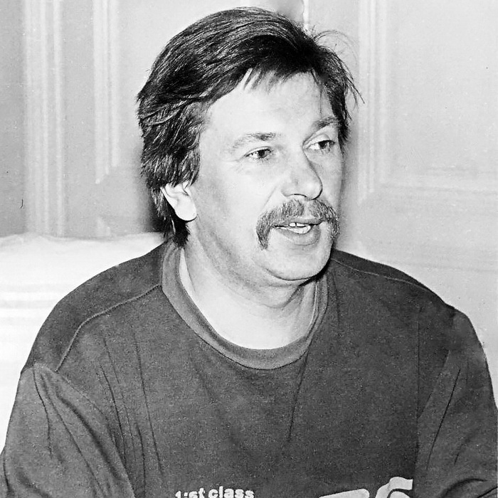 Ігор Білозір у свій 37-ий день народження. Фото: Михайла Маслія. 1992 рік