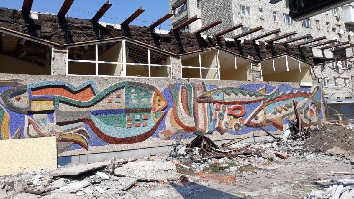 У Львові під час реконструкції магазину знищили відому мозаїку