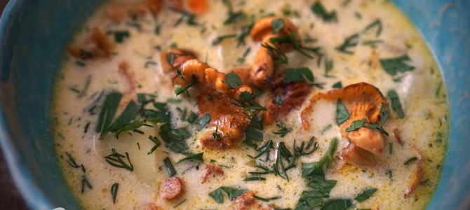 Зупа “куркова” з лисичками і молоком Зупа “куркова” з лисичками і молоком