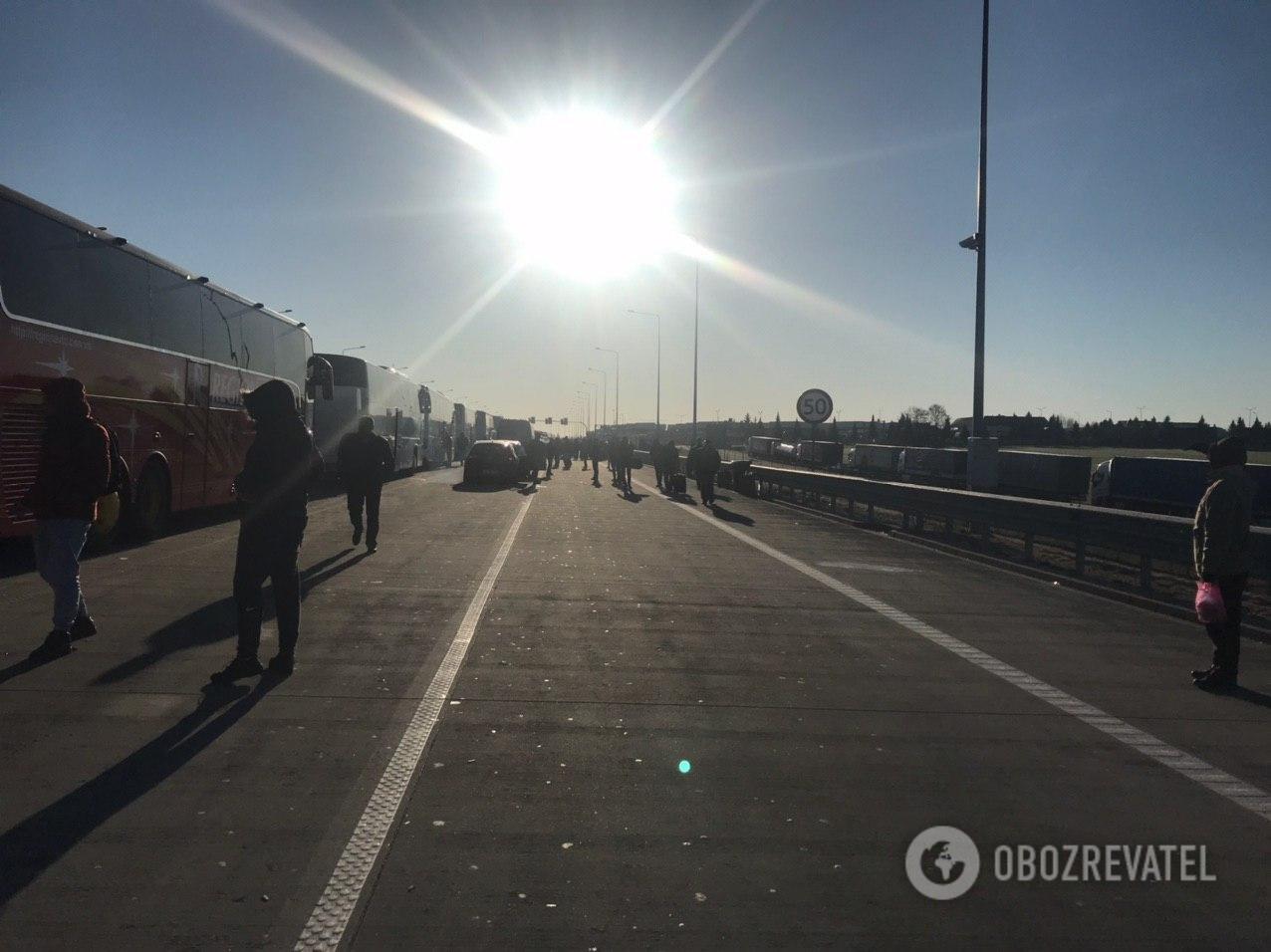 Українці влаштували страйк на польському кордоні