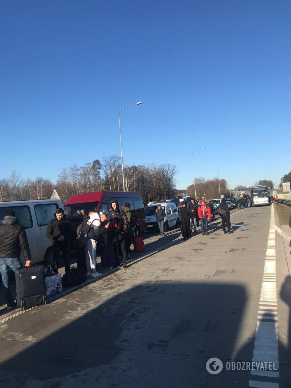 Українці влаштували страйк на польському кордоні