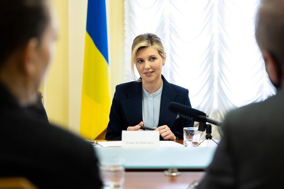 Перша леді України Олена Зеленська провела ділову зустріч