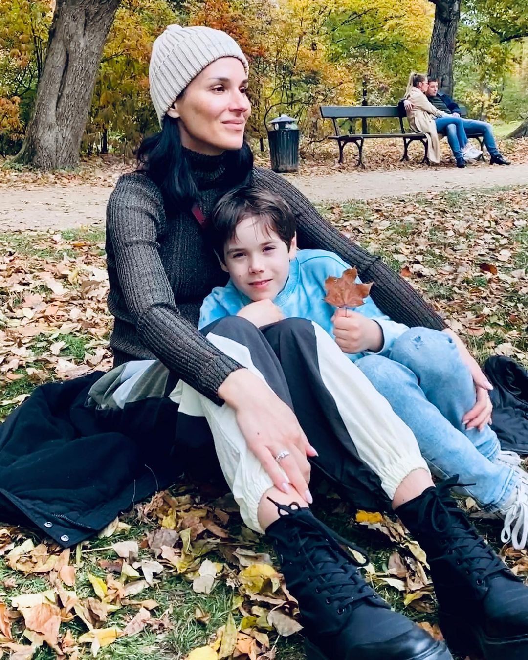 Маша Єфросиніна з сином Сашком / © instagram.com/mashaefrosinina