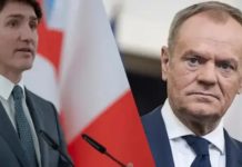 Туск і Трюдо у Варшаві пообіцяли, що не залишать Україну без допомоги і підтримки