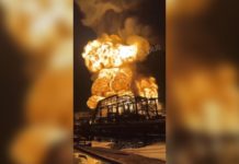 На терміналі Новошахтинського НПЗ у Ростові вибухнув ще один резервуар Вибух резервуара на терміналі Новошахтинського НПЗ