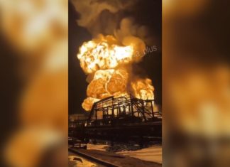 На терміналі Новошахтинського НПЗ у Ростові вибухнув ще один резервуар Вибух резервуара на терміналі Новошахтинського НПЗ